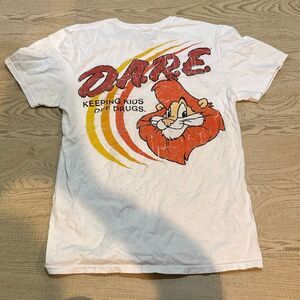 D.A.R.E. (Drug Abuse Resistance Education) graphic t-shirt featuring the Daren t